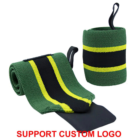 1 Pair Wristband Wrist Support Brace Straps Extra Strength Weight Lifting Wrist Wraps Bandage Fitness Gym Training Custom Logo Zen Fit Plus