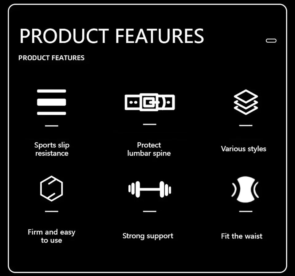 LOOGDEEL Waist Support Belt Lower Back Breathable Fitness Weightlifting Dumbbell Lumbar Waistband Support Sports Belt Women Men - Zen Fit Plus