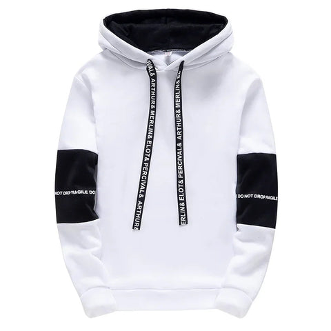 Men's Hoodies Long Sleeve Casual Printing With Letter Sweatshirts New Spring Hip Hop Pullover Sports Top Male Hooded Sweatshirts Zen fit plus