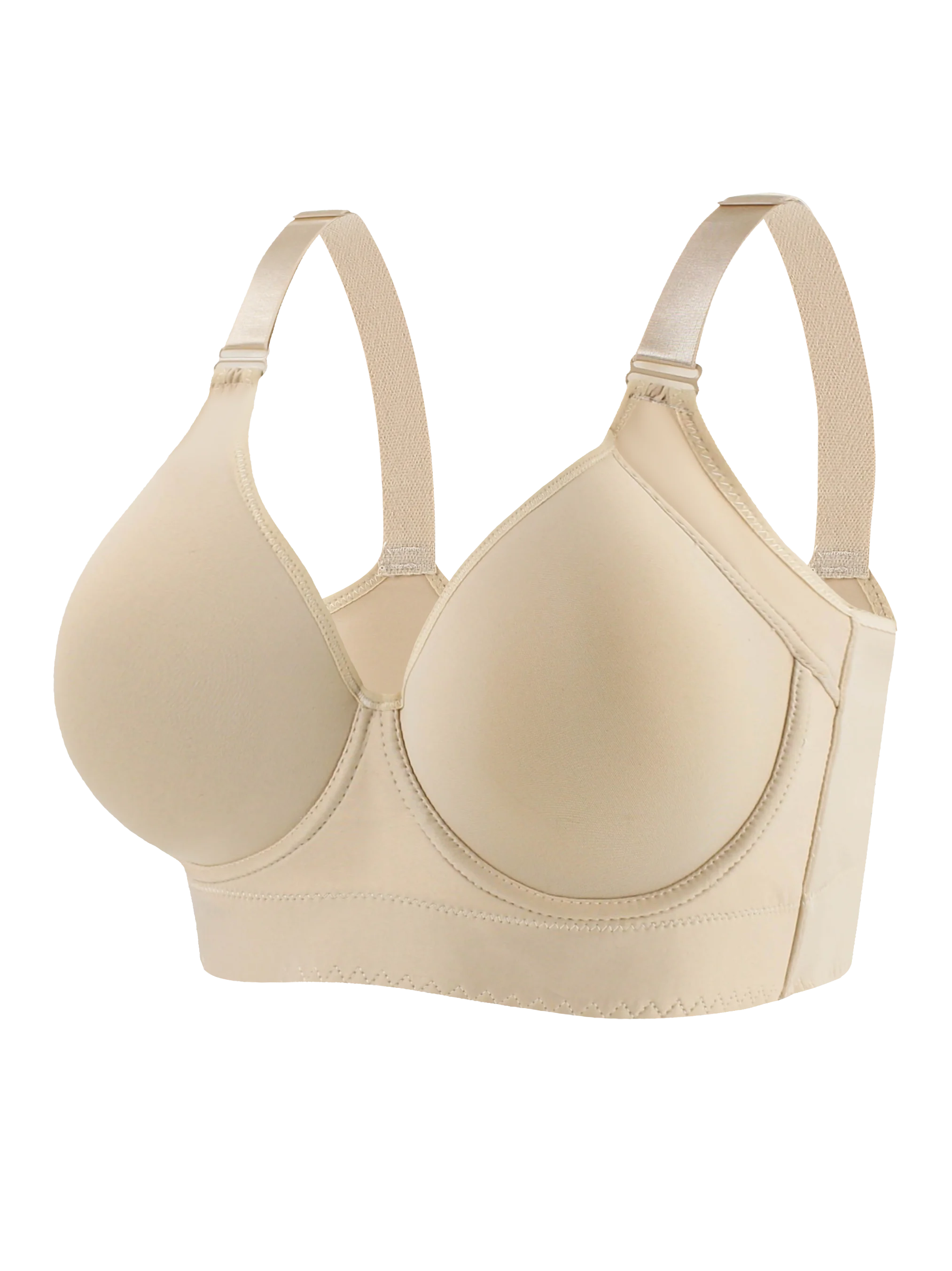 Western sizes of underwear  with steel rims, gathered together to prevent sagging, sporty and beautiful back, deep V-bra Zen Fit Plus