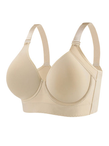 Western sizes of underwear  with steel rims, gathered together to prevent sagging, sporty and beautiful back, deep V-bra Zen Fit Plus