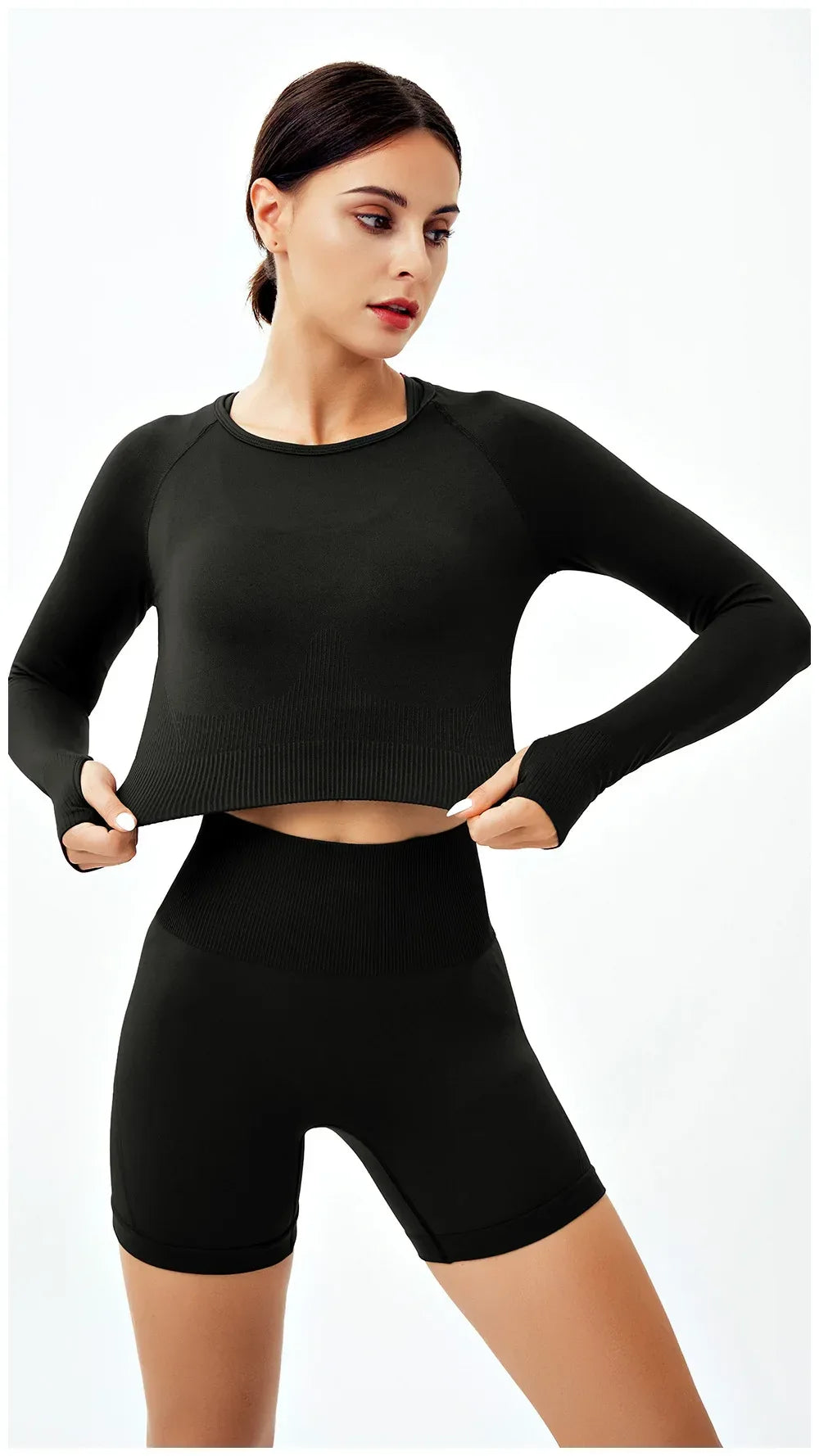 WAREBALL 2/3/4pcs Seamless Yoga Set Gym Clothes Sportswear Yoga Suits For Women Fitness Set Tracksuits Sports Bra Gym Leggings - Zen Fit Plus