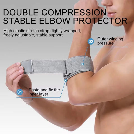 GOBYGO 1Pcs Breathable Tennis Elbow Brace Compression Pad Relieves tendonitis Adjustable Tennis Golf Elbow Forearm Brace Strap Zen fit plus