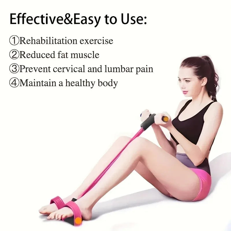 Fitness Pedal Rope, Multifunctional Stretching and Training Equipment, Used for Abdominal, Waist, Arm, and Leg Muscle Workouts, with Home Exercise Equipment for All Users - Zen Fit Plus