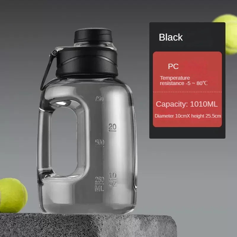 1L UP To 5L Gym Cycling Bottle Cup Outdoor Sport Large Capacity Water Bottle Kettle Fitness BPA FREE Scale Drink Bottle for Men Zen fit plus