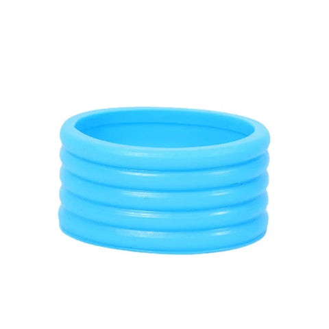Silicone Tennis Racket Grip Ring Handle Closure Rubber Sweat-absorbing Band Fixed Stretchable Handle Tennis Accessories 4Pcs Zen Fit Plus