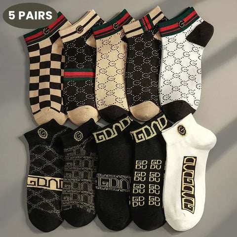 5/10 pcs Men's Thin Breathable Low-Cut Socks - Anti-Odor, Moisture-Wicking, Lightweight, Comfortable & Versatile for Daily Wear - Zen Fit Plus