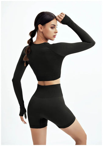 WAREBALL 2/3/4pcs Seamless Yoga Set Gym Clothes Sportswear Yoga Suits For Women Fitness Set Tracksuits Sports Bra Gym Leggings - Zen Fit Plus