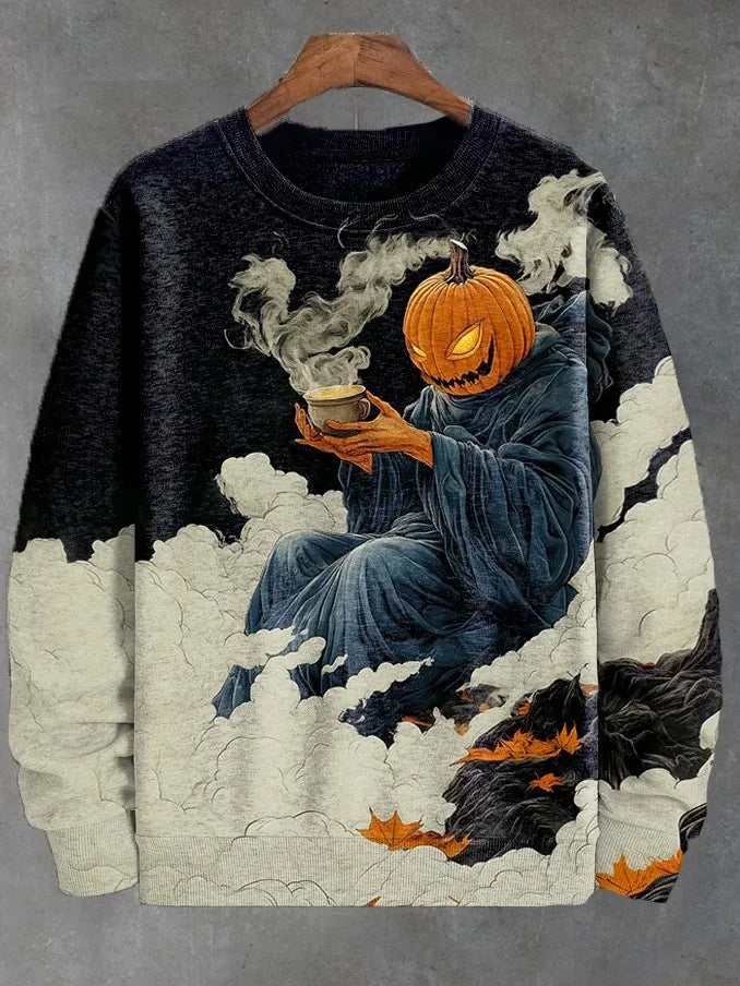 2025 Men's Animal Sweatshirts Long Sleeve Sweatshirt Crew Neck Fashion 3D Printed Japanese Art Prints Casual Sweatshirts Zen Fit Plus