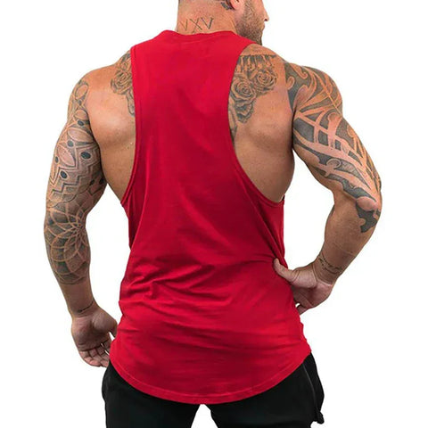 MACHINE FITNESS JUST GYM Bodybuilding Tank Top Mens Workout Vest Cotton Sleeveless shirt Jogger clothing Muscle Stringer Singlet - Zen Fit Plus