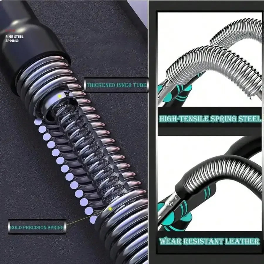 Adjustable Shaker Twister Arm Trainer, Chest & Forearm Workout Equipment, Home Fitness Strengthener for Arm Exercise - Zen Fit Plus