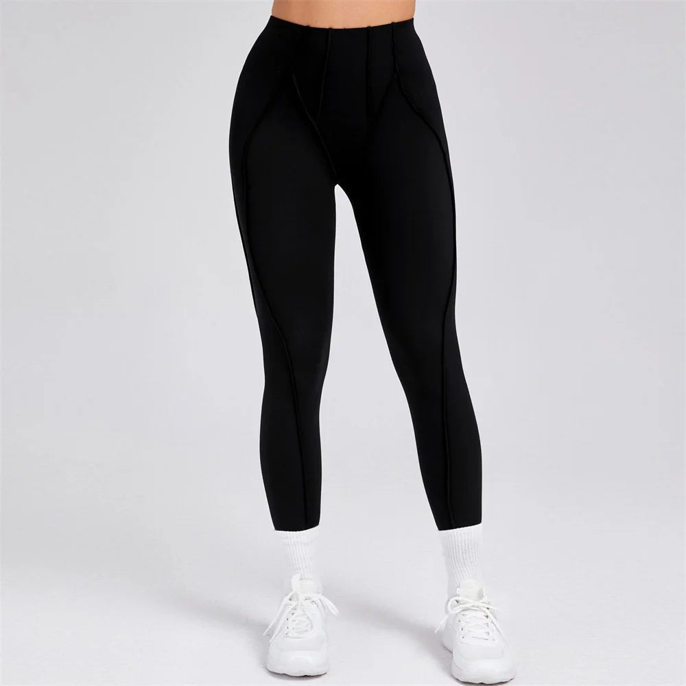2025 Women Nude Straps Yoga Sets Squat Proof Sports Bra Workout High Waist Leggings Fitness Pant Female Active Wear Suits Zen fit plus
