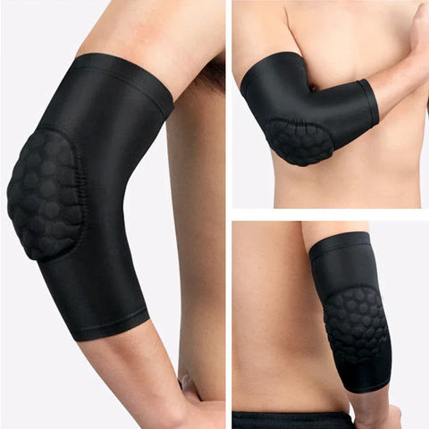 1 PC Sports Elbow Support Sleeve Honeycomb Paded Arm Joint Protector Breathbable Elbow Pads Cycling Running Basketball Arm Guard - Zen Fit Plus