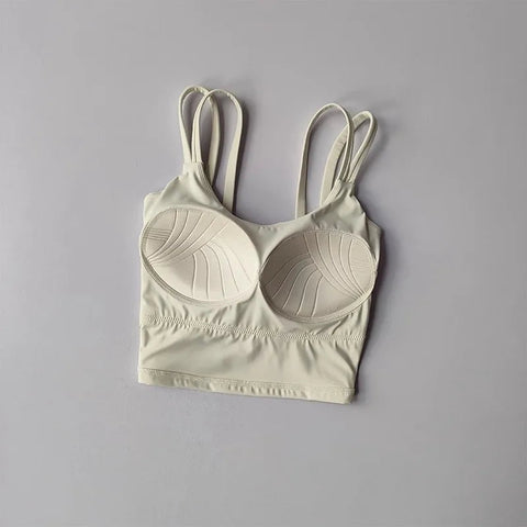 Women's Sports Bras Fitness Top, Sexy Lingerie, Push Up Fixed Pad, Yoga Bra, Back knotted Underwear, Running Vest, Gym Tops Zen Fit Plus