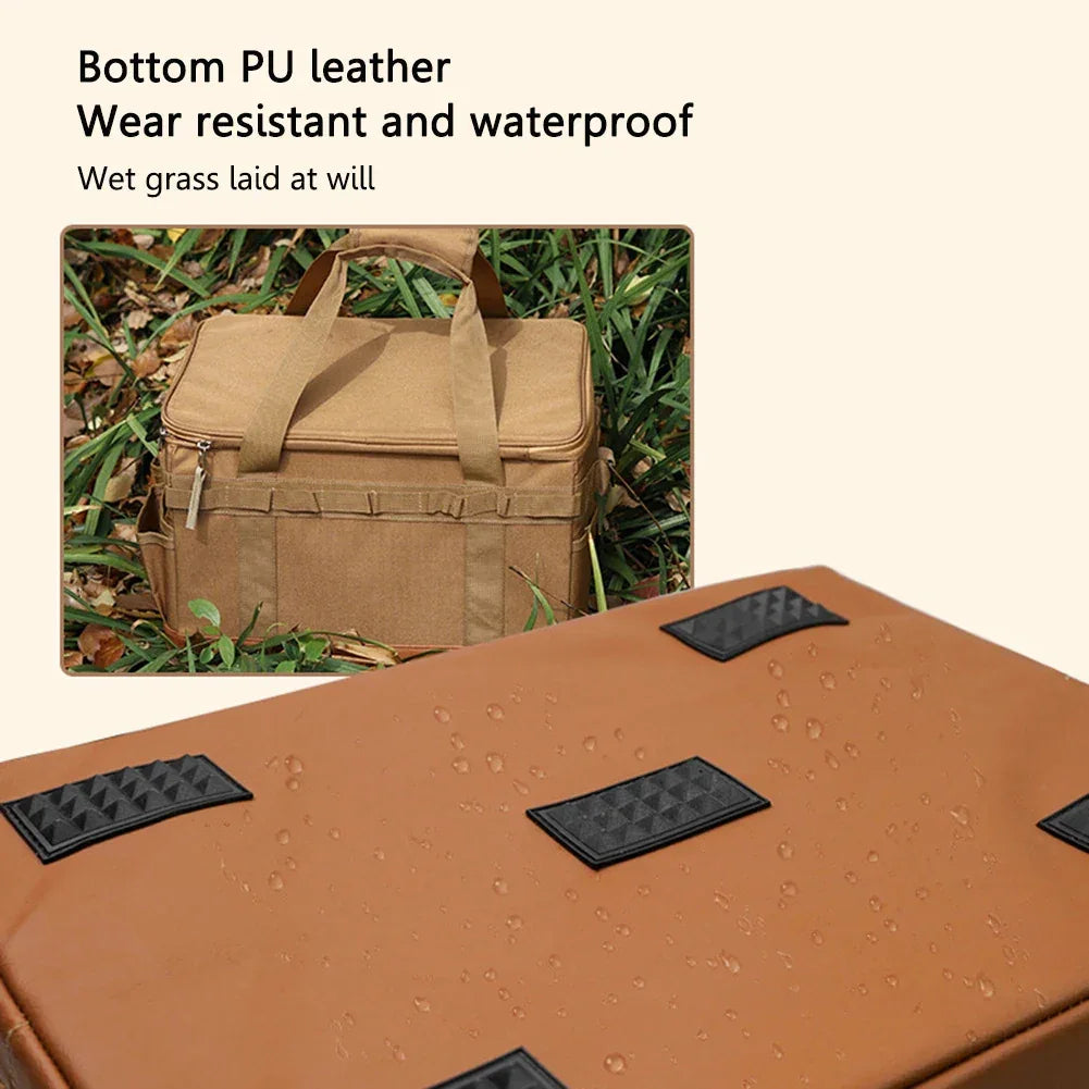 30L Camping Cooking Utensil Organizer Large Capacity Car Trunk Storage Bag Detachable Multifunctional Camping Stove Storage Case - Zen Fit Plus