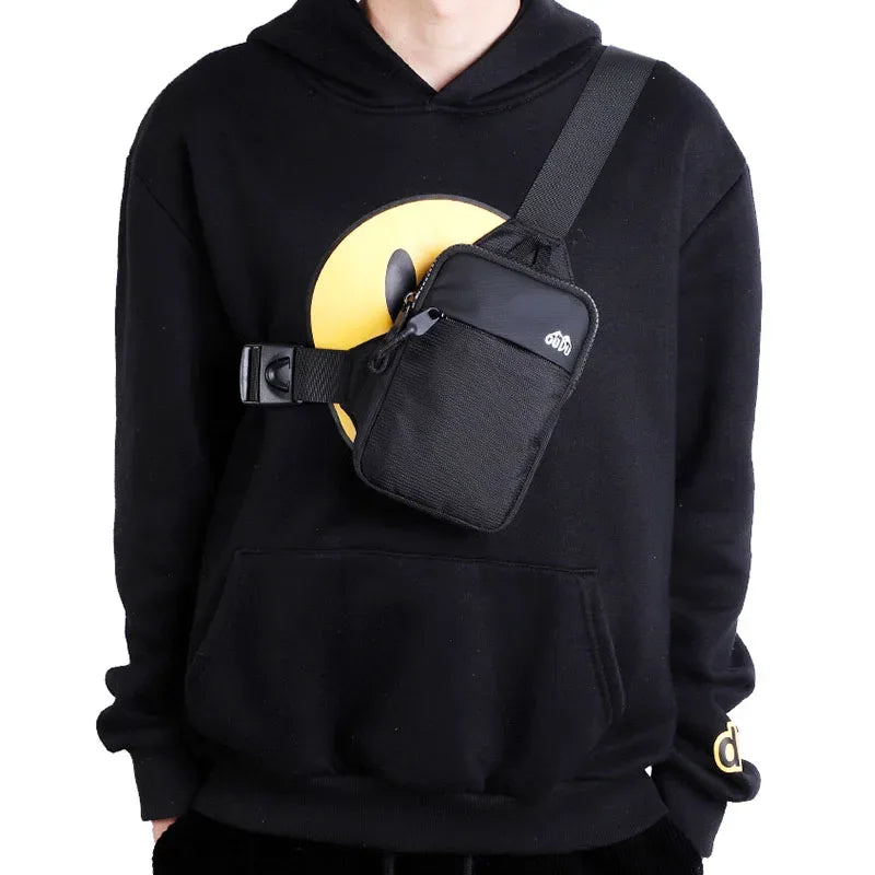 Fashion Nylon Shoulder Crossbody Bags for Man Women Mini Cloth Sling Sport Cross Phone Backpack Travel Male Square Bag Chest Bag - Zen Fit Plus