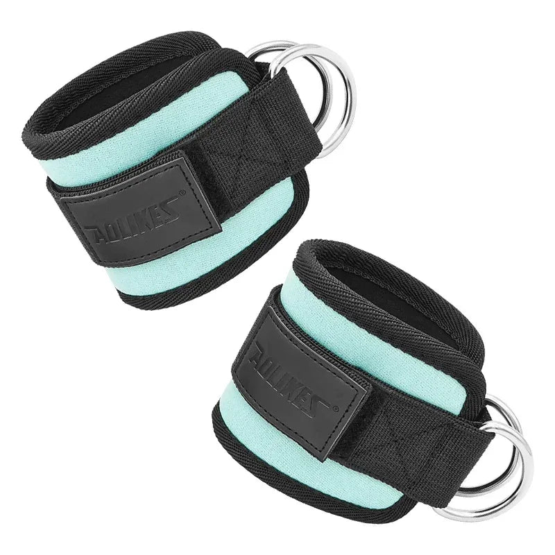 Adjustable Padded Ankle Wrist Cuffs Padded Straps D-Ring Glute Kickback for Cable Machine, Ideal for Glutes Exercises - Zen Fit Plus