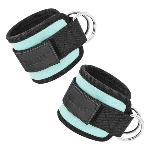 Adjustable Padded Ankle Wrist Cuffs Padded Straps D-Ring Glute Kickback for Cable Machine, Ideal for Glutes Exercises - Zen Fit Plus