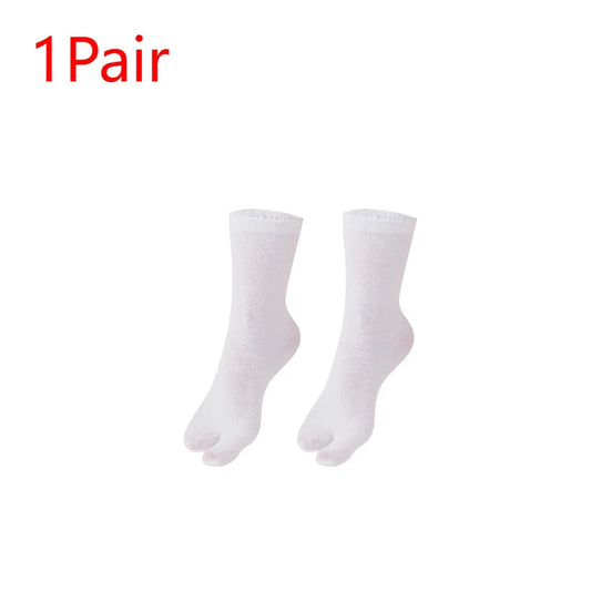 1-5PCS Women/Men Unisex Japanese Kimono Flip Flop Sandal Split Two Toes Sock Tabi Geta Cotton Socks New Arrival Zen fit plus