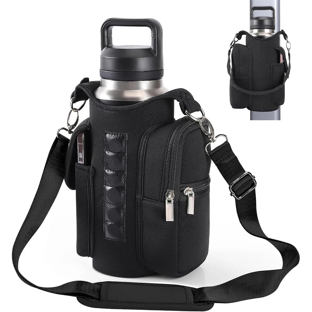 Magnetic Gym Bag Water Bottle Bag Sling Bag Crossbody Water Bottle Pouch Water Bottle Carrier Bag for Men Women Zen fit plus
