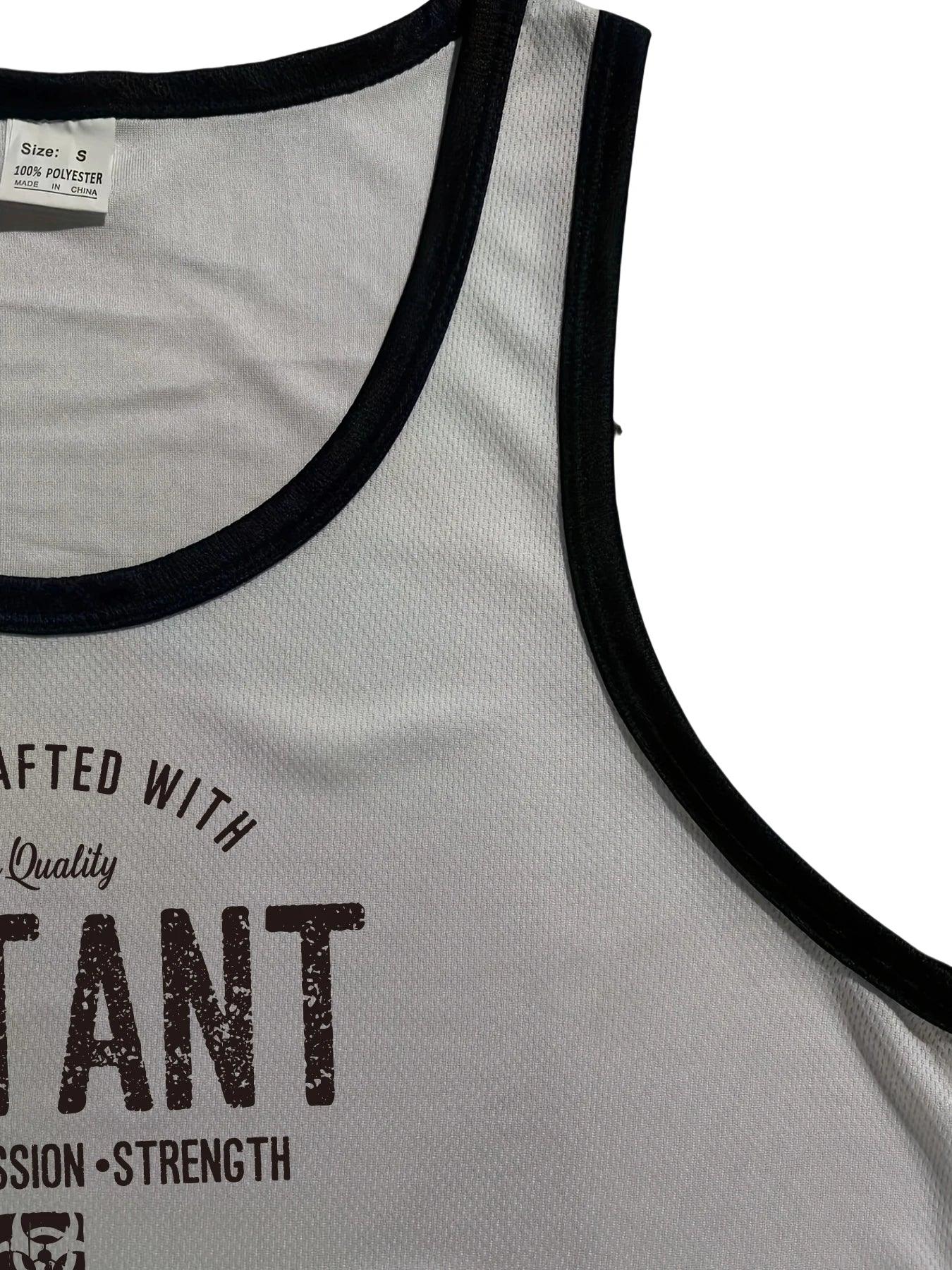 Summer New Fitness Sports Tank Top for Men's Quick Drying, Breathable and Stretching Sleeveless T-shirt Fashion Men's Sweetheart - Zen Fit Plus