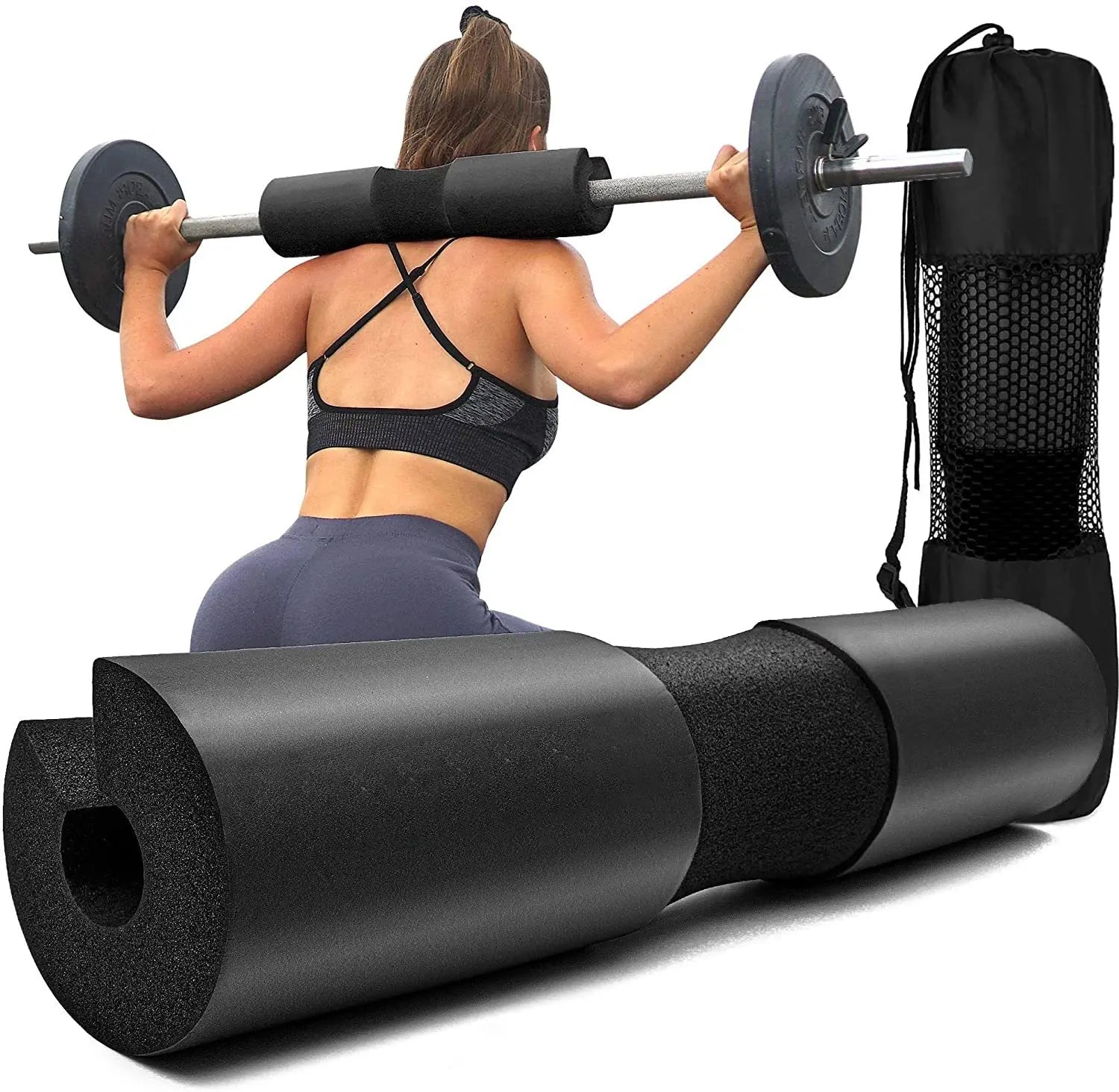 Barbell Shoulder Pads Thickened Squat Weightlifting Foam Neck Pads Lunges Hip Thrusts Powerlifting Deadlift Gym Fitness Training Zen fit plus