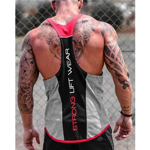 GYM Clothing Summer Fitness Cotton Tank Top Men Jogging Bodybuilding Sleeveless Shirt Breathable O-Neck Casual Muscle Men's Vest Zen fit plus