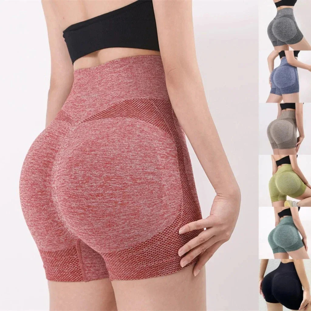 Women Yoga Shorts High Waist Workout Shorts Fitness Yoga Lift Butt Fitness Ladies Yoga Gym Running Short Pants Sportswear - Zen Fit Plus