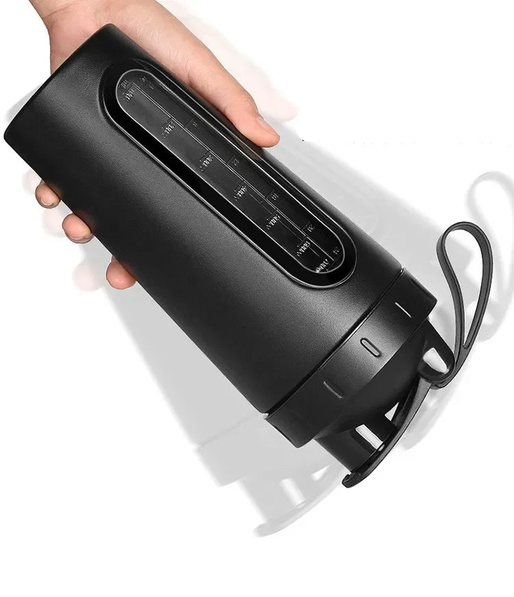 28oz Protein Shaker Bottle Portable BPA Free Leak Proof Sport Cup with Visible Window and Mixing Ball for Gym Fitness Workout - Zen Fit Plus