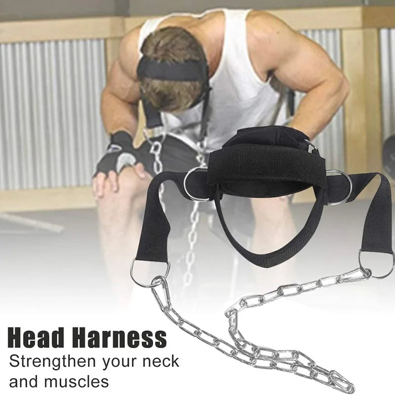 Head Neck Training Head Harness Body Strengh Adjustable Exercise Strap Neck Muscle Power Training Gym Fitness Weight Bearing Cap Zen fit plus