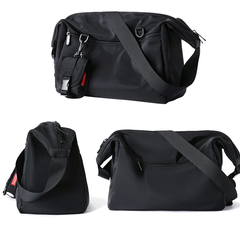 MOYYI Men Messenger Bags Casual Waterproof Crossbody Bag Hold 14 inch Laptop Shoulder Bag Unisex Travel Gym Bag Zen fit plus