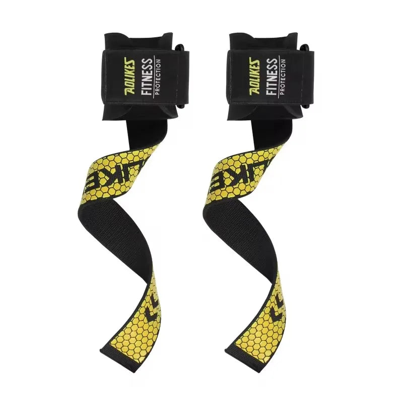 AOLIKES Weightlifting Wrist Straps Strength Training Adjustable Non-slip Gym Fitness Lifting Strap Wrist Support Grip Band Zen fit plus