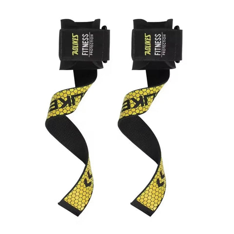 AOLIKES Weightlifting Wrist Straps Strength Training Adjustable Non-slip Gym Fitness Lifting Strap Wrist Support Grip Band Zen fit plus
