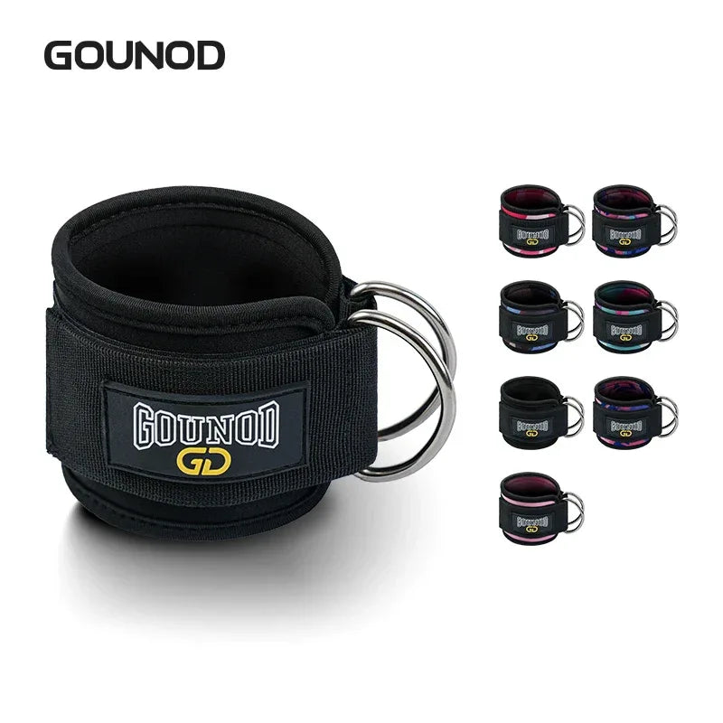2PC/3PC GOUNOD Fitness Ankle Strap Adjustable D-Ring Support Cuffs Gym Leg Strength Exercise Pulley With Buckle Sport Guard Safe - Zen Fit Plus