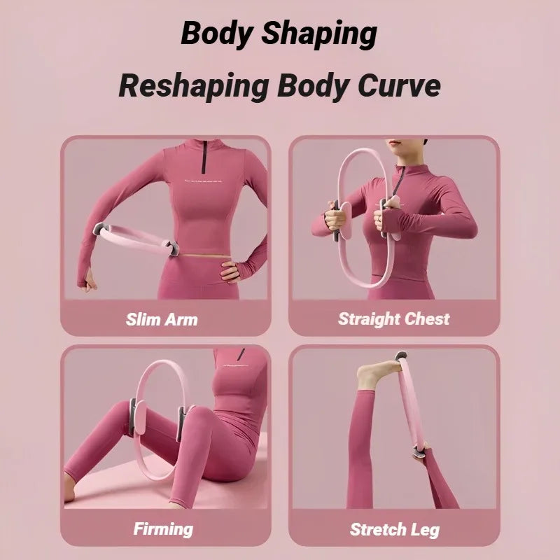 Yoga Fitness Ring Circle Pilates Women Girl Exercise Home Resistance Elasticity Workout Pelvic Floor Muscle Postpartum Training - Zen Fit Plus