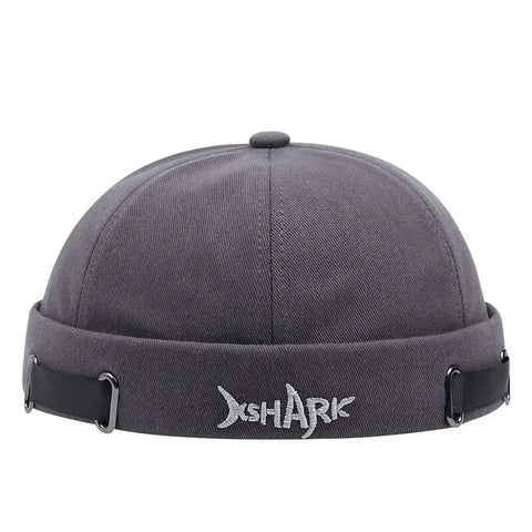 Vintage Brimless Hat Breathable Shark Beanie Hat Cotton Retro Men Adjustable Docker Cap Literary Sailor Cap Women Hip Hop Hat - Zen Fit Plus
