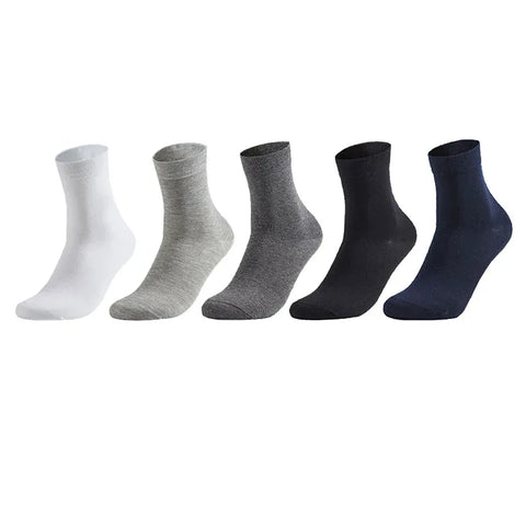 10 Pairs Men's Cotton Socks New Style Black Business Men Socks Soft Breathable Summer Winter for Male Socks Plus Size 38-47 - Zen Fit Plus