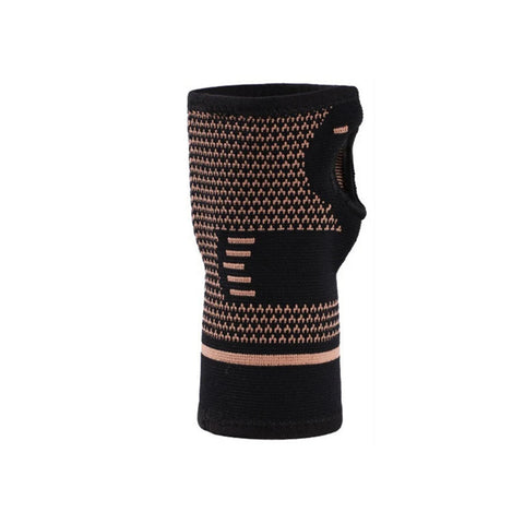 1PCS Copper Compression Gloves Sports Wrist Guard Arthritis Gloves Elastic Palm Brace Sleeve Fitness Wrist Support Wristband Zen Fit Plus