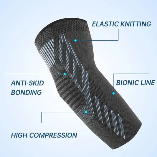 Elastic Fabric Protective Elbow Brace Knitted Compression Sleeve for Tendonitis Pain Relief Zen fit plus