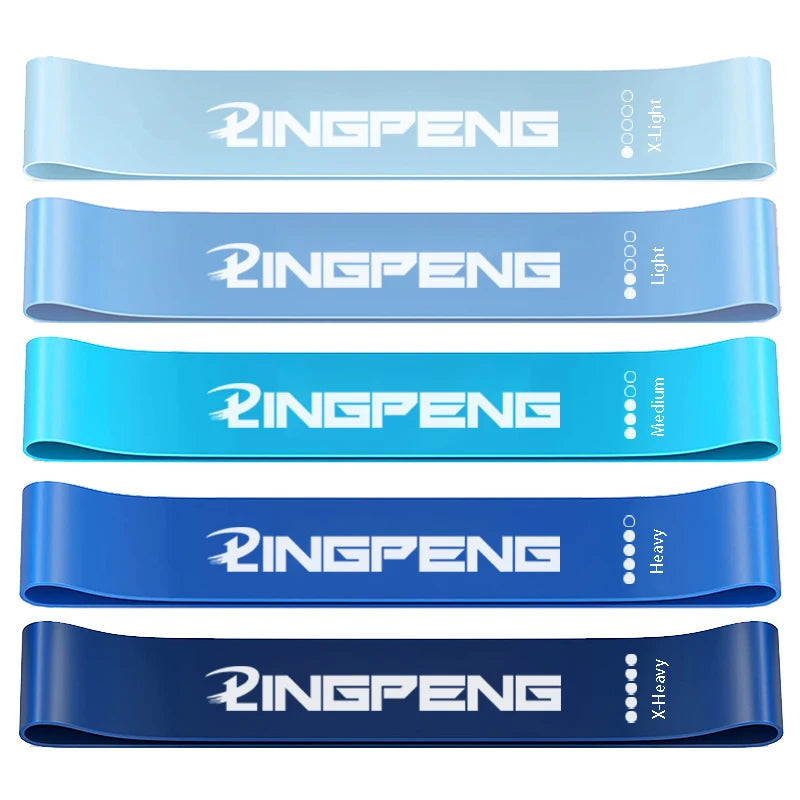 LINGPENG Resistance Band Set for Men and Women 5 Elastic Bands with Different Resistance Levels for Long Workouts Home Gym Zen fit plus