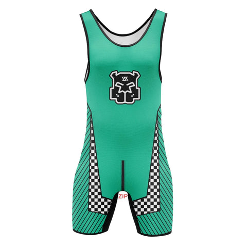 Mens Wrestling Singlets Front And Back Zipper Dog SexyMan Bodysuits RT One-Piece Undershirts Powerlifting Sleeveless Sleepwear Zen fit plus