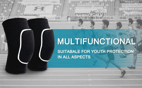 Sports Knee Pads Adults Kid Dance Knee Protector Elastic Thicken Sponge Knees Brace Support for Gym Yoga Workout Training - Zen Fit Plus