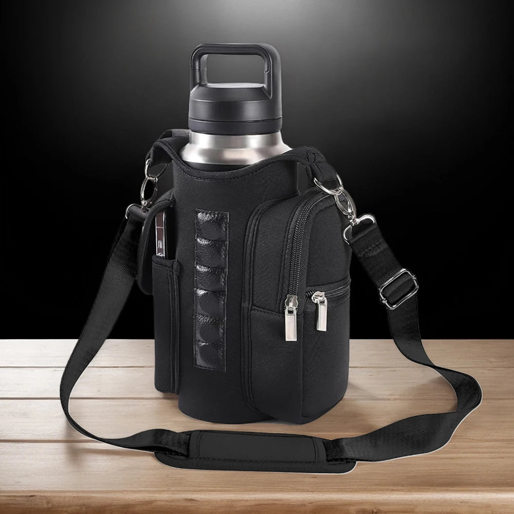 Magnetic Gym Bag Water Bottle Bag Sling Bag Crossbody Water Bottle Pouch Water Bottle Carrier Bag for Men Women Zen fit plus
