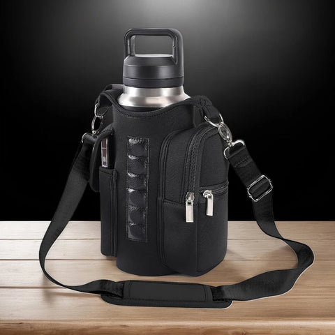 Magnetic Gym Bag Water Bottle Bag Sling Bag Crossbody Water Bottle Pouch Water Bottle Carrier Bag for Men Women Zen fit plus