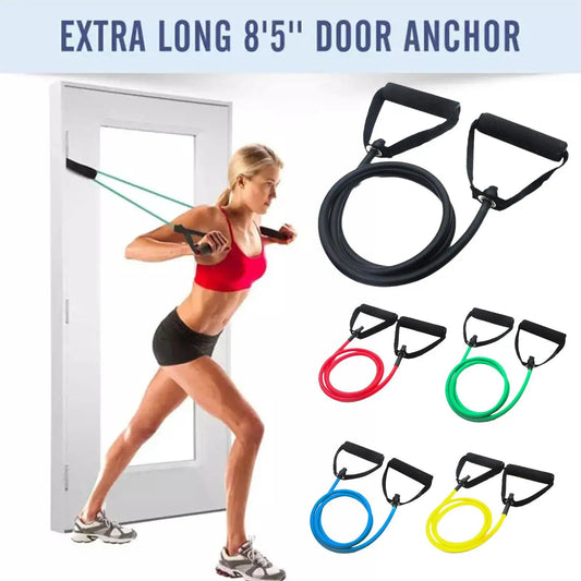 5 Levels Resistance Bands With Handles Yoga Pull Rope Elastic Fitness Exercise Tube Band For Home Workouts Strength Trainin D1z5 Zen fit plus
