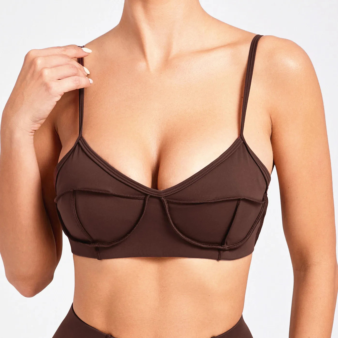 2025 Women Nude Straps Yoga Sets Squat Proof Sports Bra Workout High Waist Leggings Fitness Pant Female Active Wear Suits Zen fit plus