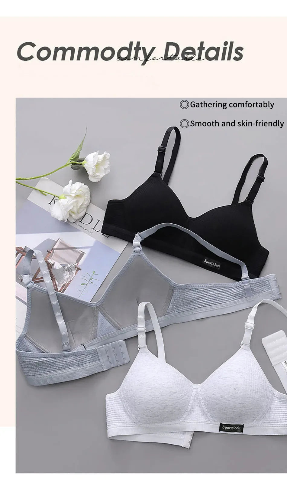 Sport Underwear for Teens Seamless Girl No Underwire Training Bra Soft Skin-Friendly School Girl Small Size Bra Clothing - Zen Fit Plus