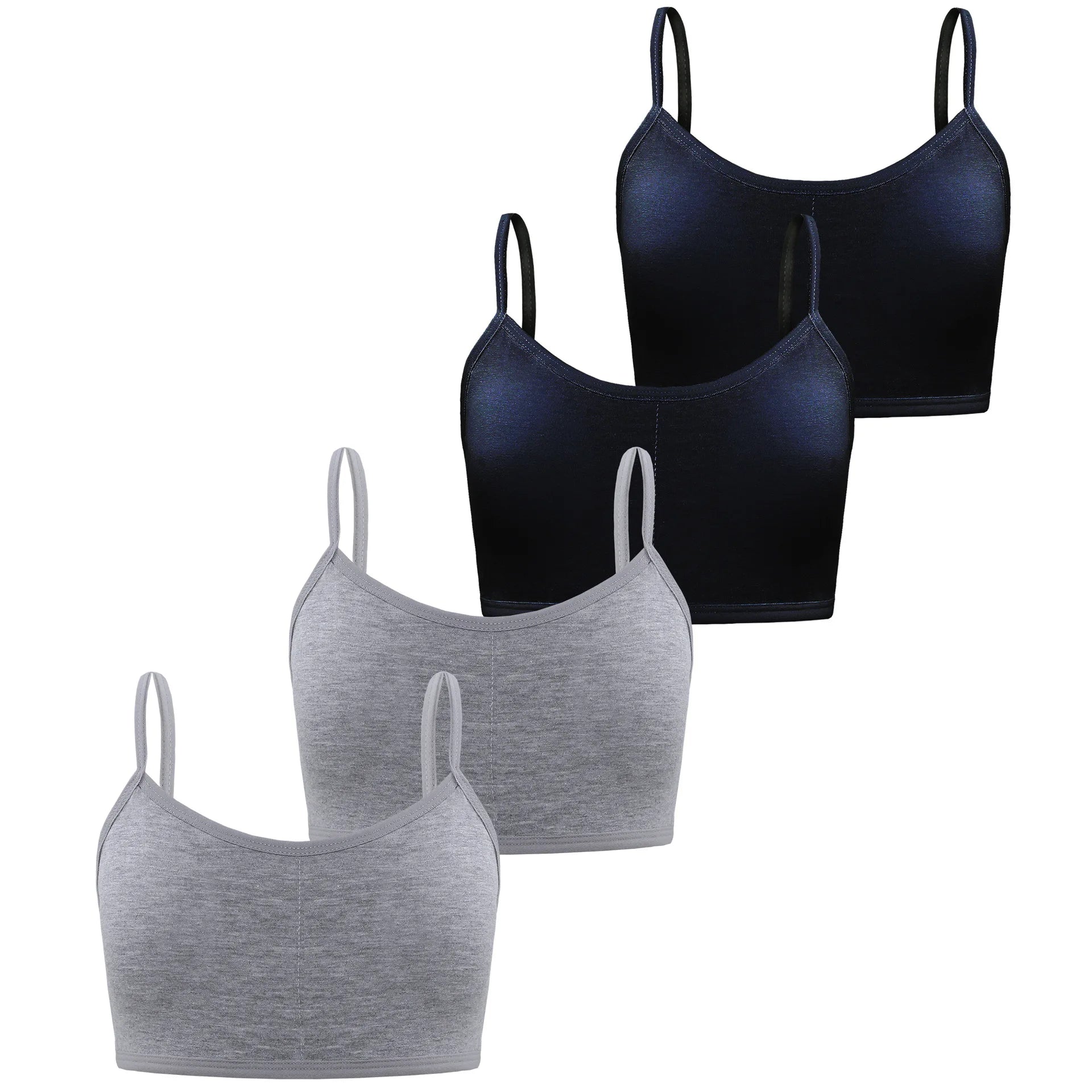 4PCS/lot Solid Kids Bras For Teenage Girls Comfortable Young Children Wireless Vest Tops Teenager Girls Sportswear Training Bras Zen Fit Plus