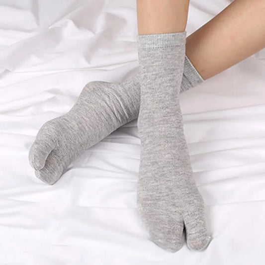 1-5PCS Women/Men Unisex Japanese Kimono Flip Flop Sandal Split Two Toes Sock Tabi Geta Cotton Socks New Arrival Zen fit plus