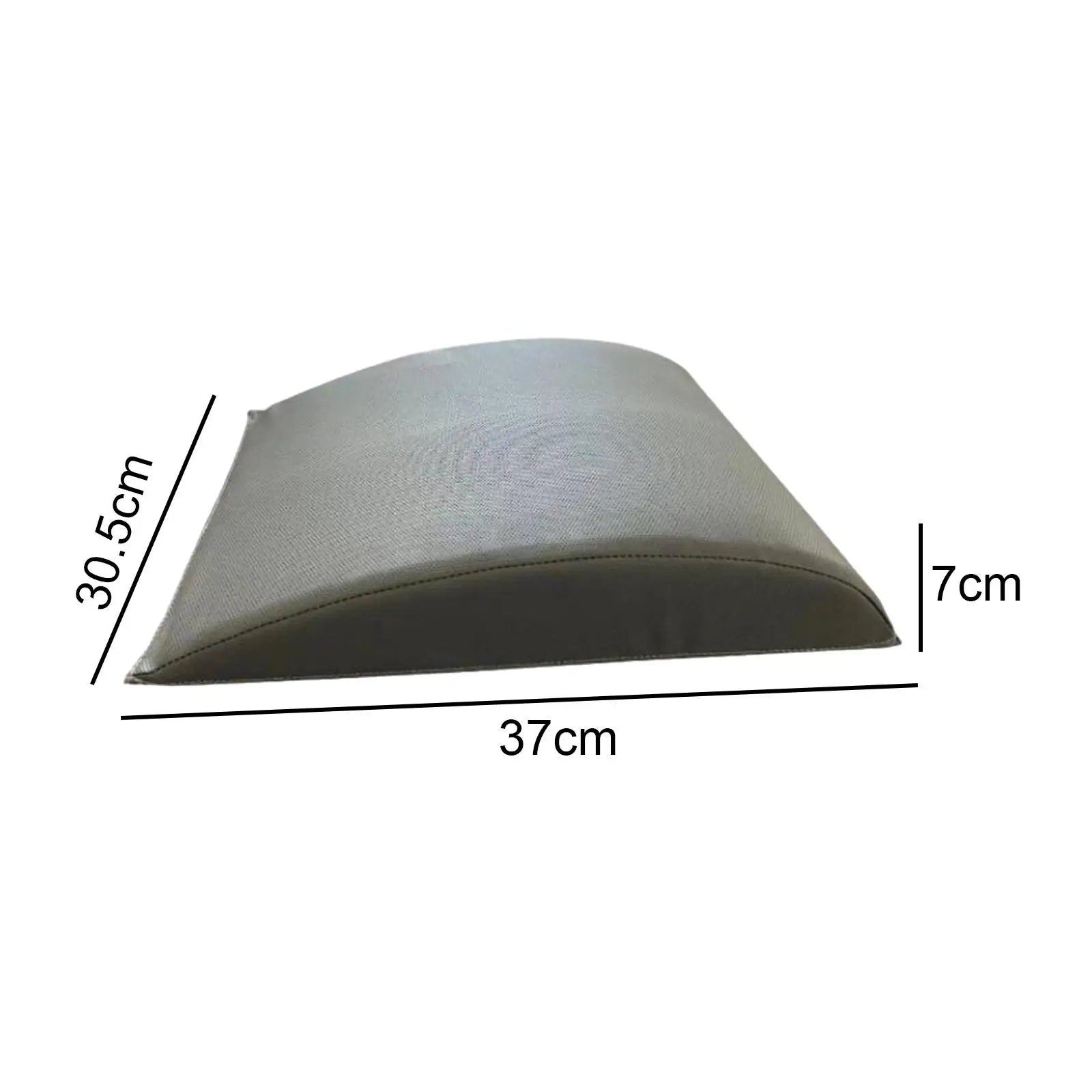 Ab Exercise Mat PU Leather Padded Abdominal Core Trainer Mat Curved Back Support Zen fit plus